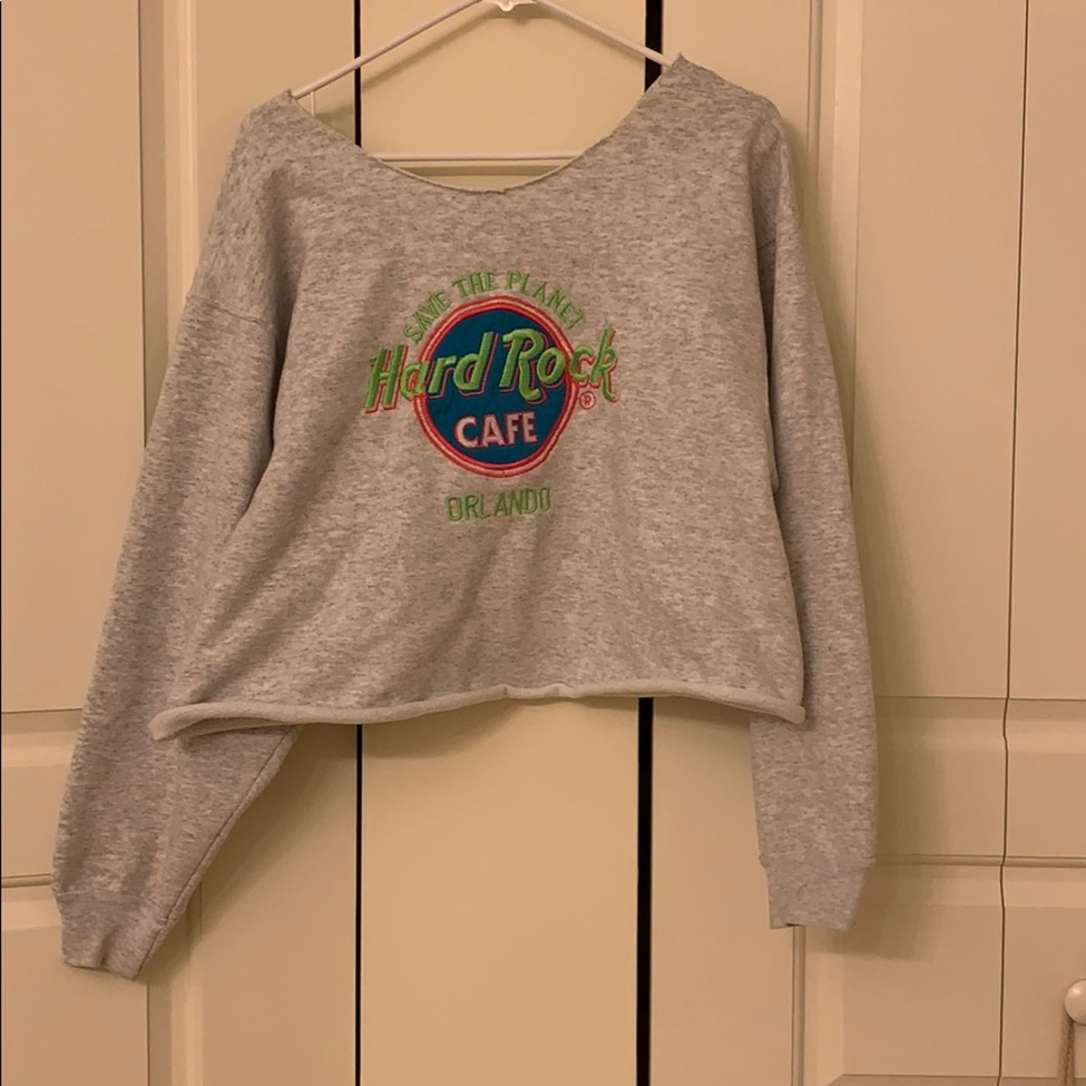 Vintage HardRock Cafe - Orlando Cropped Sweatshirt